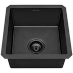 Ruvati Terraza — Tarja de Bar / Prep en Acero Inoxidable — Negro Gunmetal — 1