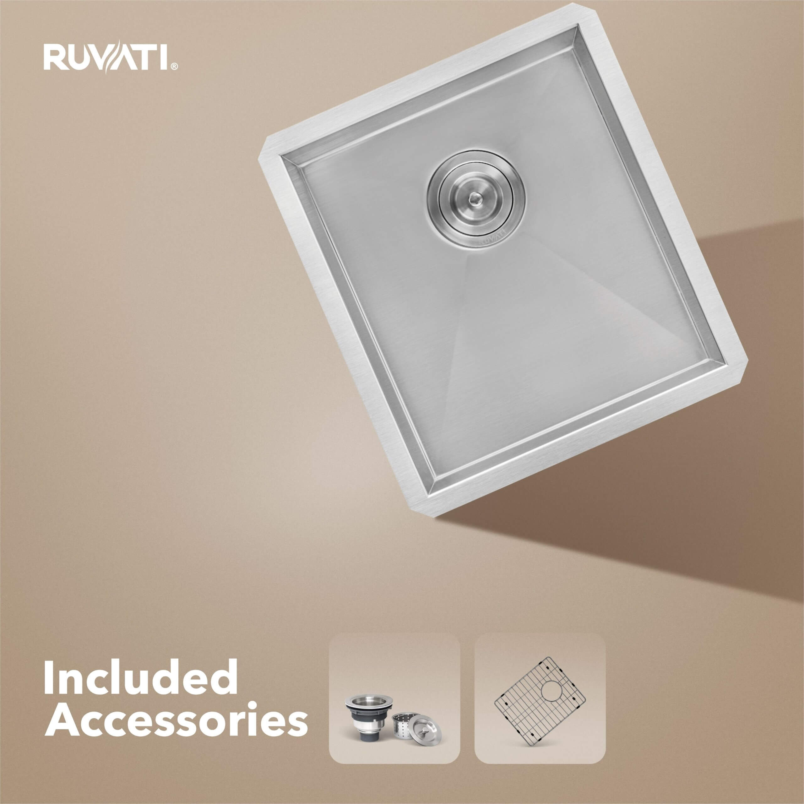 Ruvati Nesta — Tarja de Bar / Prep en Acero Inoxidable — Acero Inoxidable — 1