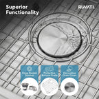 Ruvati Gravena — Tarja de Cocina en Acero Inoxidable — Acero Inoxidable — 4