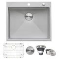 Ruvati Tirana Pro — Tarja de Cocina en Acero Inoxidable — Acero Inoxidable