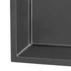 Ruvati Terraza — Tarja de Bar / Prep de 15 x 20 pulg en Acero Inoxidable — Negro Gunmetal — 3