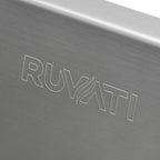 Ruvati Vino — Tarja Workstation de Cocina de 27 x 20 pulg en Acero Inoxidable — Acero Inoxidable — 4