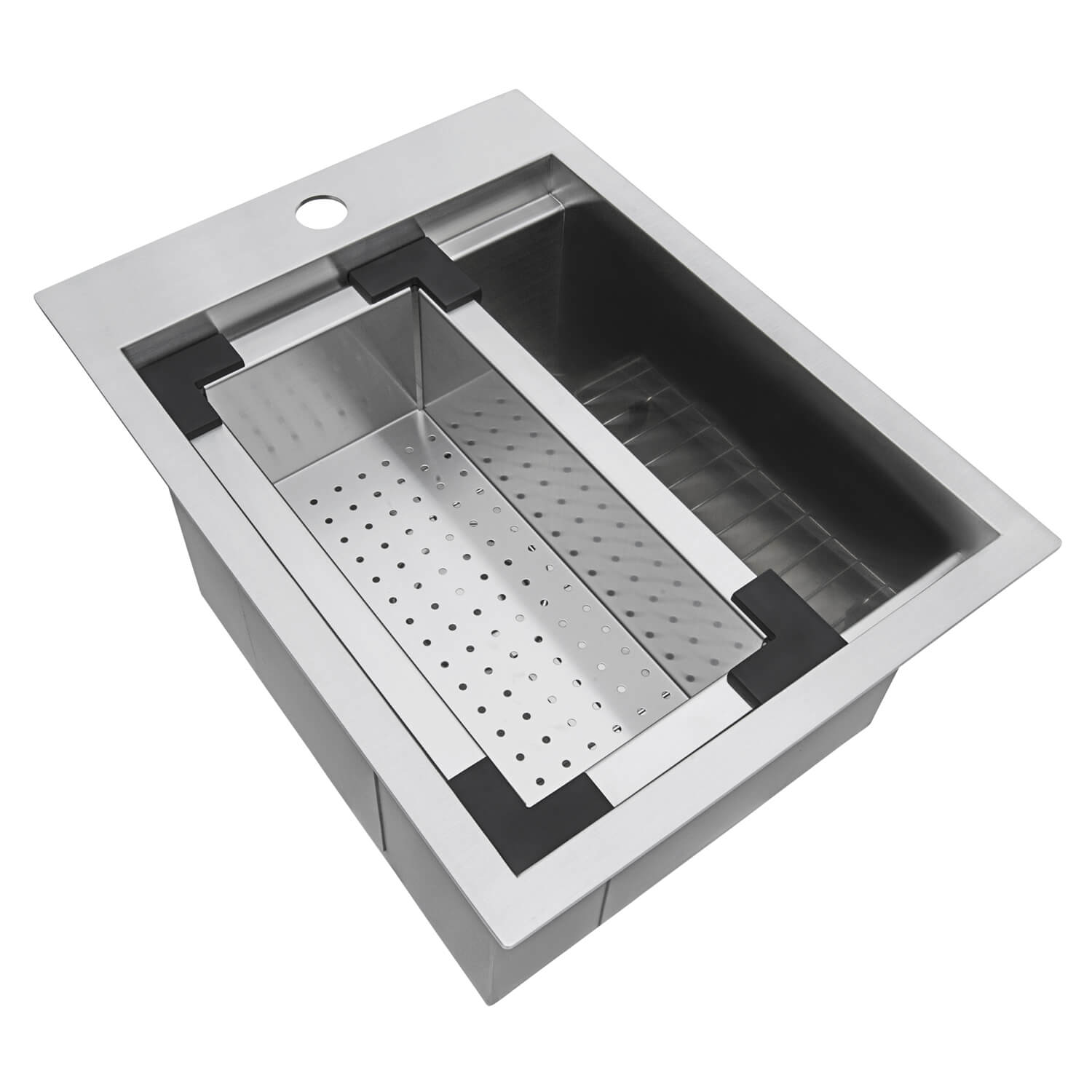 Ruvati Vino — Tarja de Bar / Prep de 15 x 20 pulg en Acero Inoxidable — Acero Inoxidable — 1