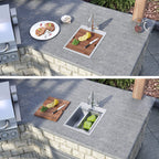 Ruvati Vino — Tarja de Bar / Prep de 15 x 20 pulg en Acero Inoxidable — Acero Inoxidable — 2