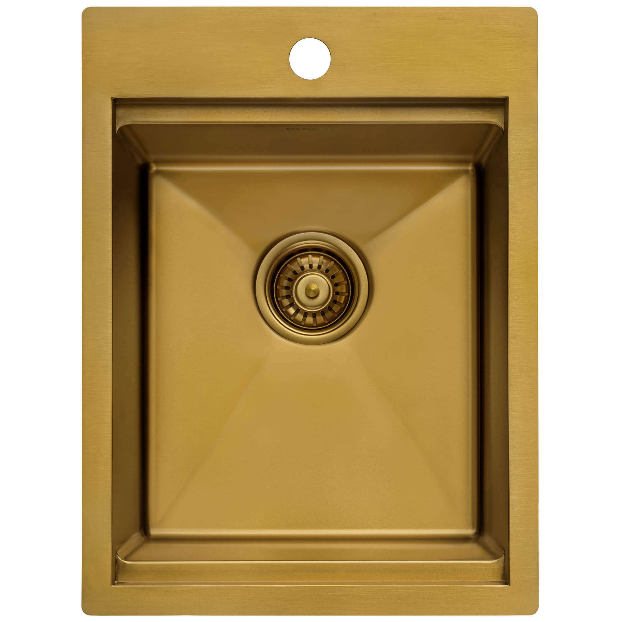 Ruvati Giana — Tarja de Bar / Prep de 15 x 20 pulg en Acero Inoxidable — Oro Mate — 1