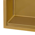 Ruvati Giana — Tarja de Bar / Prep de 15 x 20 pulg en Acero Inoxidable — Oro Mate — 4