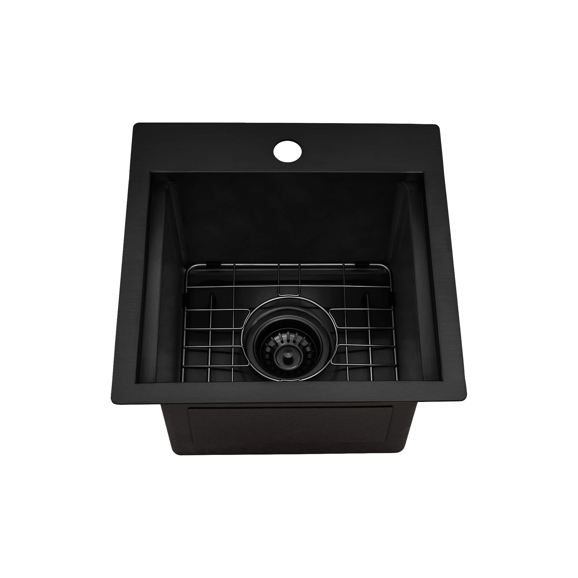 Ruvati Giana — Tarja de Bar / Prep en Acero Inoxidable — Negro Gunmetal — 3