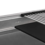 Ruvati Dual-Tier Nova — Tarja Workstation de Cocina en Acero Inoxidable — Acero Inoxidable — 4
