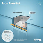 Ruvati Roma — Tarja de Bar / Prep en Acero Inoxidable — Acero Inoxidable — 3