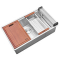 Ruvati Roma Pro — Tarja Workstation de Cocina en Acero Inoxidable — Acero Inoxidable