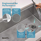 Ruvati Veniso Nova — Tarja Workstation de Cocina en Acero Inoxidable — Acero Inoxidable — 3