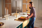 Ruvati Monaco — Tarja Farmhouse de Cocina en Acero Inoxidable — Oro Mate — 3