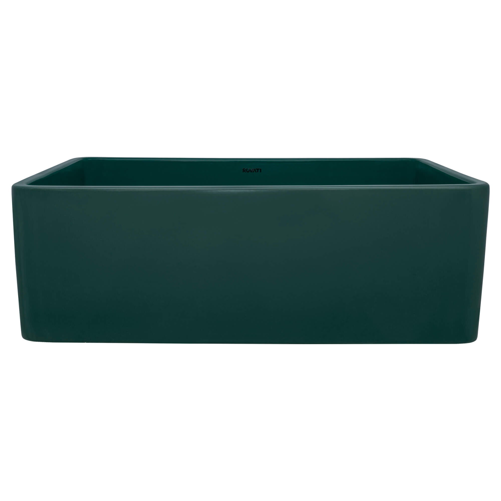 Ruvati Fiamma — Tarja Farmhouse de Cocina de 30 x 20 pulg en Fireclay — Verde Esmeralda — 4