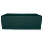 Ruvati Fiamma — Tarja Farmhouse de Cocina de 33 x 20 pulg en Fireclay — Verde Esmeralda — 4