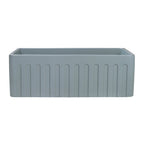 Ruvati Fiamma — Tarja Farmhouse de Cocina de 33 x 20 pulg en Fireclay — Gris Horizon — 3