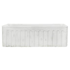 Ruvati Fiamma — Tarja Farmhouse de Cocina de 33 x 20 pulg en Fireclay — Blanco Envejecido — 2
