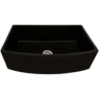 Ruvati Fiamma — Tarja Farmhouse de Cocina en Fireclay — Negro — 3