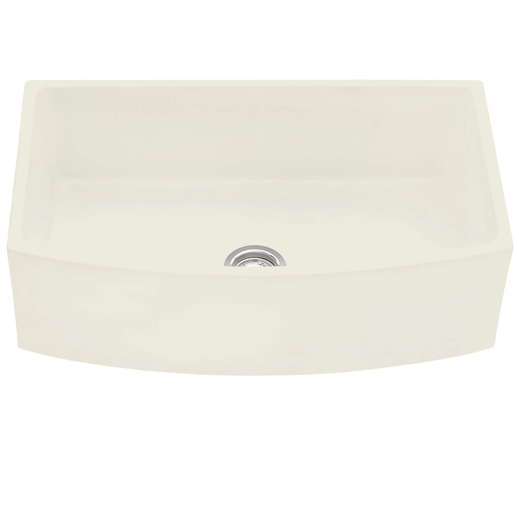 Ruvati Fiamma — Tarja Farmhouse de Cocina en Fireclay — Blanco — 1