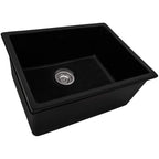 Ruvati Fiamma — Tarja de Cocina en Fireclay — Negro Brillante — 1