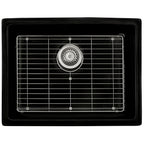 Ruvati Fiamma — Tarja de Cocina en Fireclay — Negro Brillante — 2