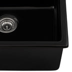 Ruvati Fiamma — Tarja de Cocina en Fireclay — Negro Brillante — 3