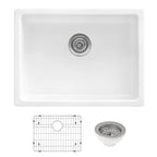 Ruvati Fiamma — Tarja de Cocina en Fireclay — Blanco