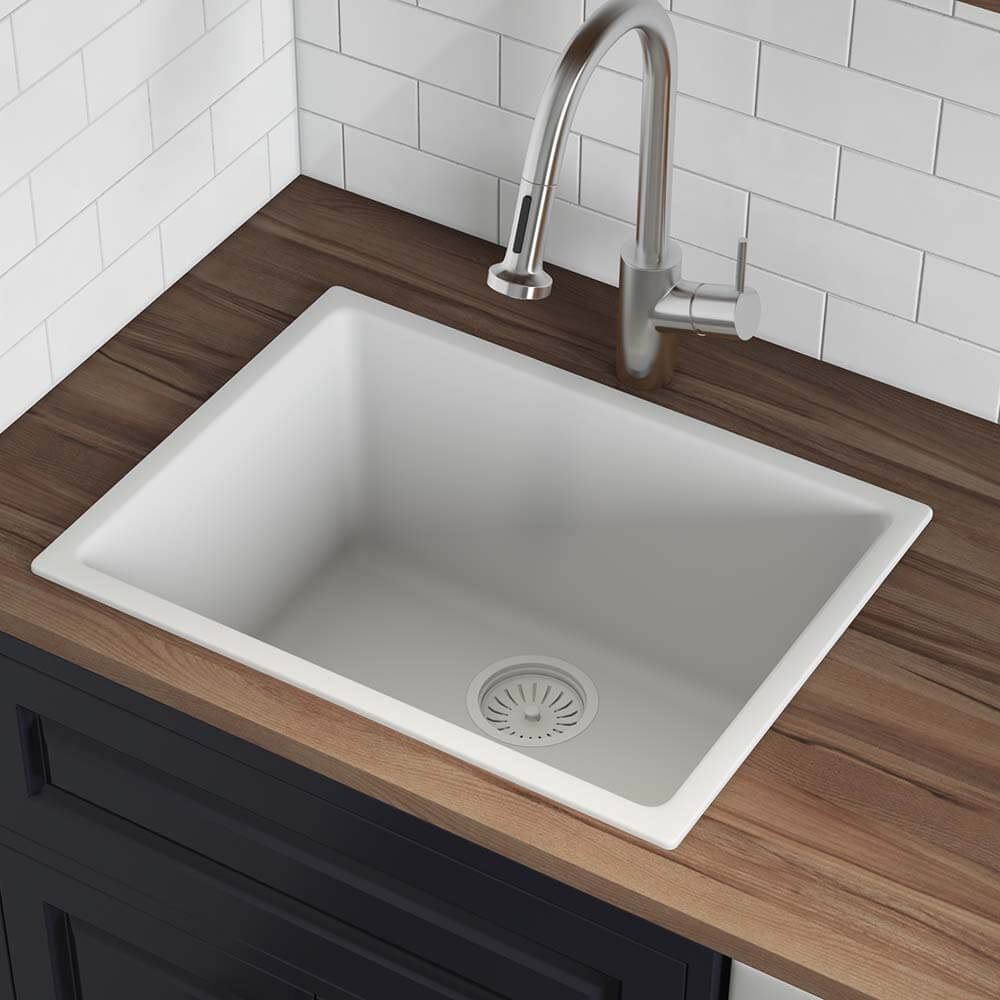 Ruvati Fiamma — Tarja de Cocina en Fireclay — Blanco — 1