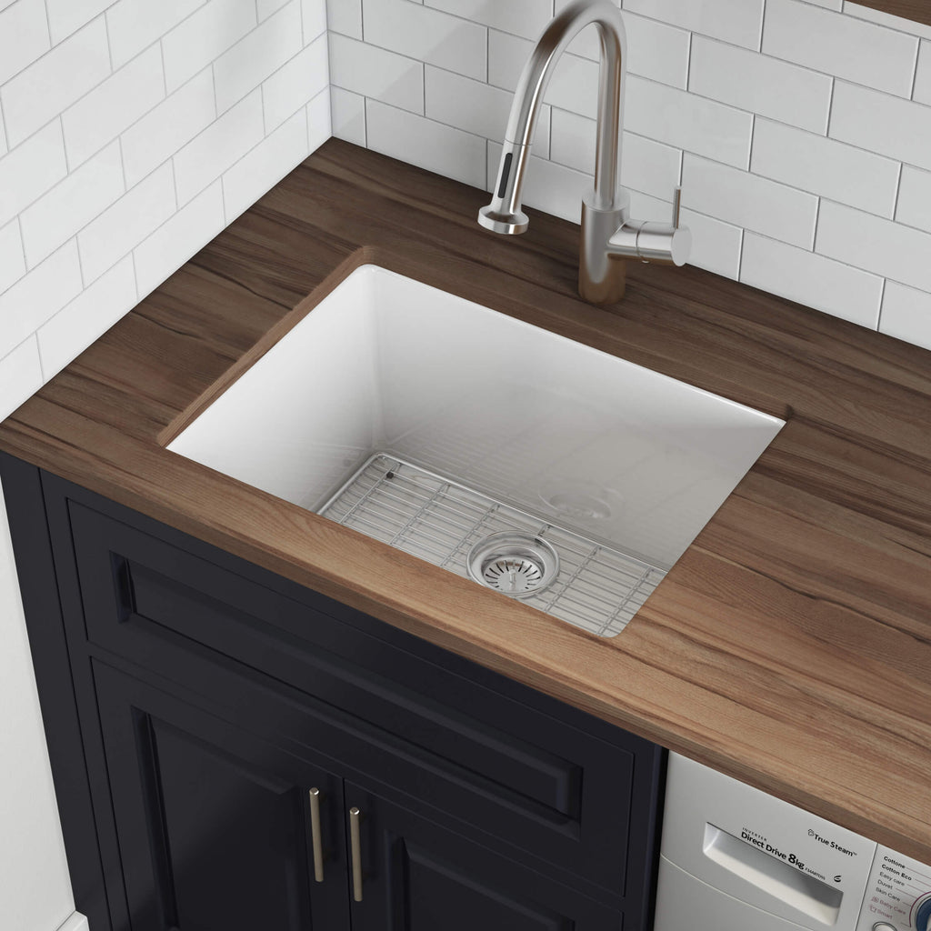 Ruvati Fiamma — Tarja de Cocina en Fireclay — Blanco — 4