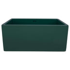 Ruvati Fiamma — Tarja Farmhouse de Cocina en Fireclay — Verde Esmeralda — 2