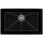 Ruvati Fiamma — Tarja de Cocina en Fireclay — Negro Brillante — 2