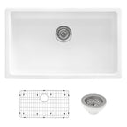 Ruvati Fiamma — Tarja de Cocina en Fireclay — Blanco