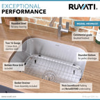 Ruvati Parmi — Tarja de Bar / Prep en Acero Inoxidable — Acero Inoxidable — 2