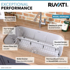 Ruvati Parmi — Tarja de Cocina en Acero Inoxidable — Acero Inoxidable — 3