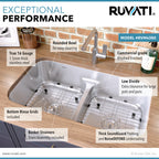 Ruvati Parmi — Tarja de Cocina en Acero Inoxidable — Acero Inoxidable — 2