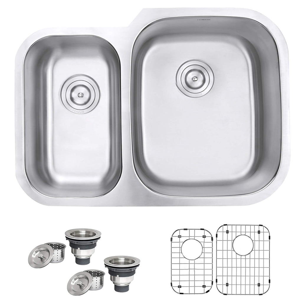 Ruvati Parmi — Tarja de Cocina en Acero Inoxidable — Acero Inoxidable