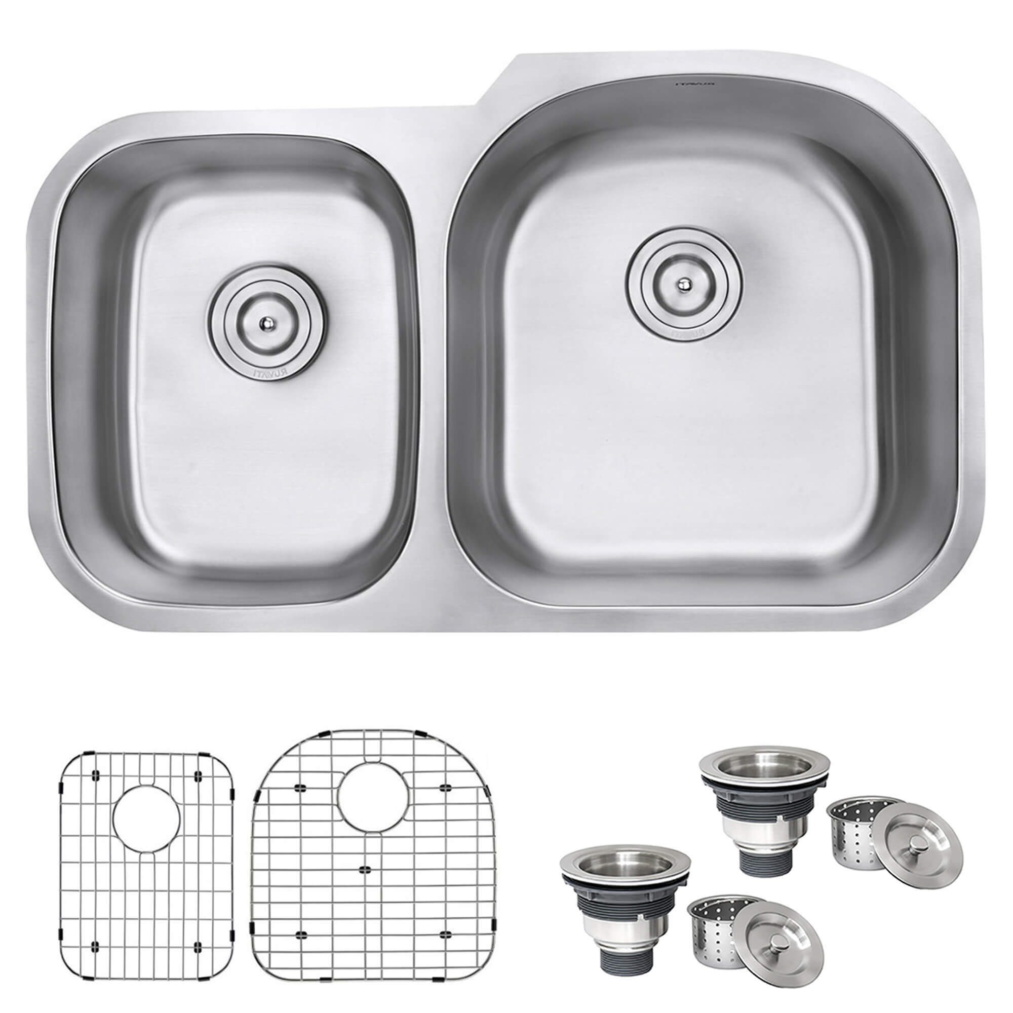 Ruvati Parmi — Tarja de Cocina en Acero Inoxidable — Acero Inoxidable