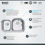 Ruvati Parmi — Tarja de Cocina en Acero Inoxidable — Acero Inoxidable — 2