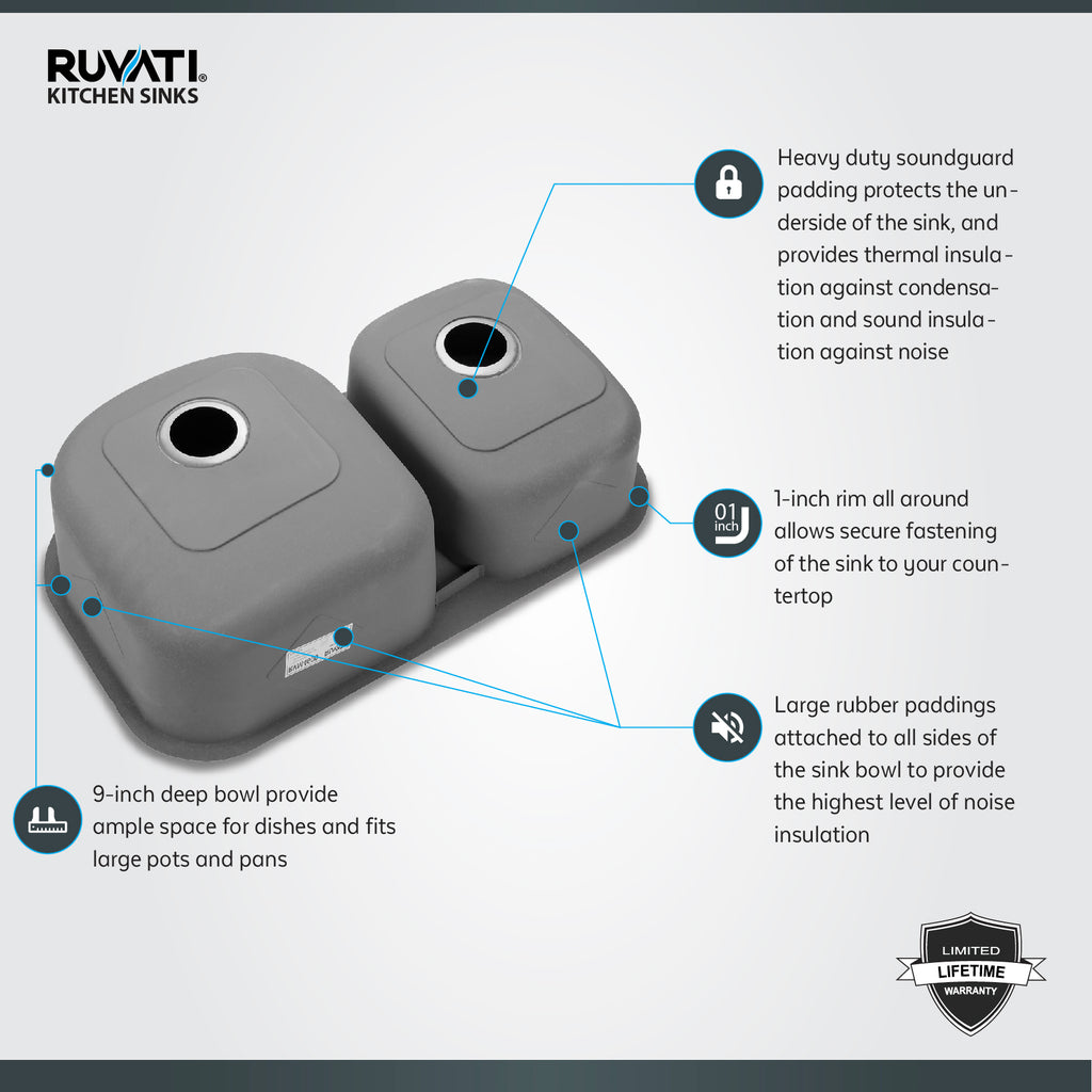 Ruvati Parmi — Tarja de Cocina en Acero Inoxidable — Acero Inoxidable — 4