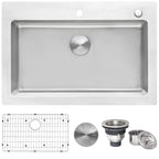 Ruvati Modena — Tarja de Cocina de 33 x 22 pulg en Acero Inoxidable — Acero Inoxidable