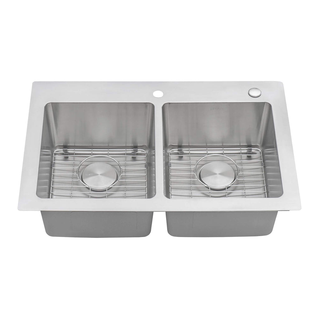 Ruvati Modena — Tarja de Cocina de 33 x 22 pulg en Acero Inoxidable — Acero Inoxidable