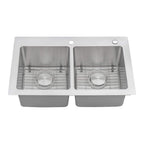 Ruvati Modena — Tarja de Cocina de 33 x 22 pulg en Acero Inoxidable — Acero Inoxidable