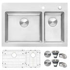 Ruvati Modena — Tarja de Cocina de 33 x 22 pulg en Acero Inoxidable — Acero Inoxidable