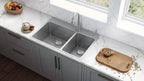Ruvati Modena — Tarja de Cocina de 33 x 22 pulg en Acero Inoxidable — Acero Inoxidable — 3