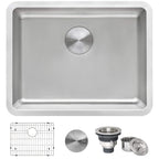 Ruvati Modena — Tarja de Cocina en Acero Inoxidable — Acero Inoxidable