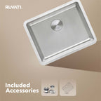 Ruvati Modena — Tarja de Cocina en Acero Inoxidable — Acero Inoxidable — 1