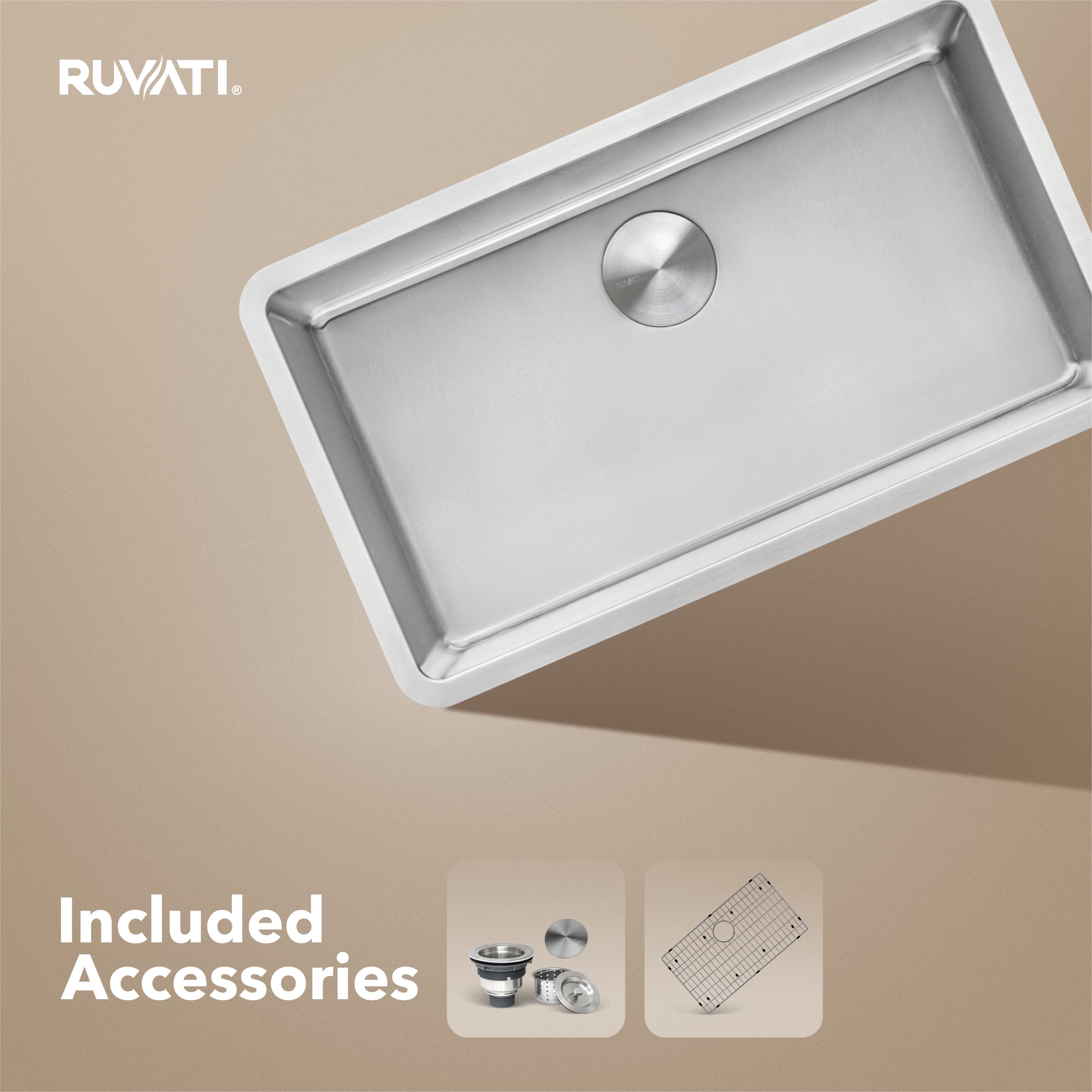 Ruvati Modena — Tarja de Cocina en Acero Inoxidable — Acero Inoxidable — 2
