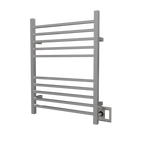 Radiant Cuadrado Cableado + Enchufe Combo 10 Barras Toallero Calefactor en Níquel Satinado