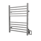 Radiant Cuadrado Cableado + Enchufe Combo 10 Barras Toallero Calefactor en Níquel Satinado