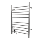 Radiant Cableado + Enchufe Combo Recta 10 Barras Toallero Calefactor en Oro Pulido