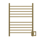 Radiant Cableado + Enchufe Combo Recta 10 Barras Toallero Calefactor en Oro Pulido